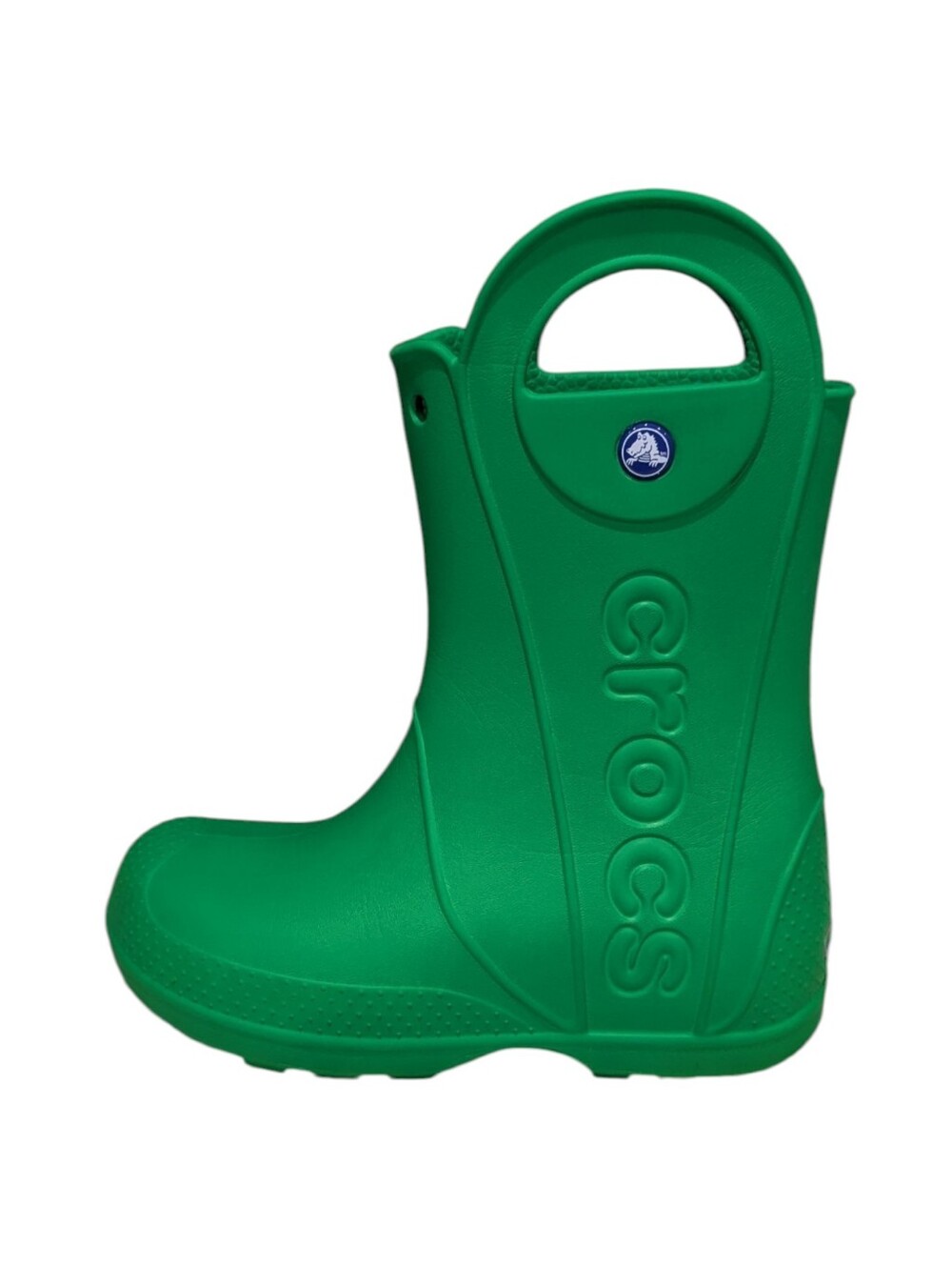 Crocs Green Kids Handle It Rain Boot Rainboot Wellies Galoshes Boy Girl Size 1